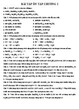 Bài tập ôn tập Chương I môn Hóa học Lớp 11